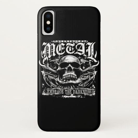 Omarm de duisternis, ontketen het metaal Case-Mate iPhone case (Achterkant)
