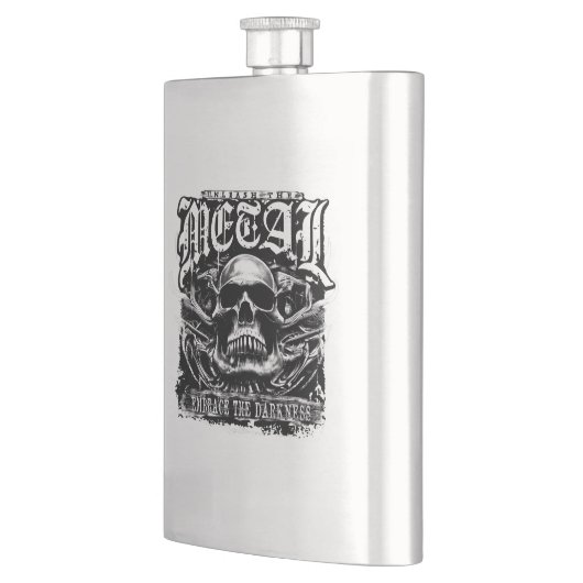 Omarm de duisternis, ontketen het metaal flacon (Links)