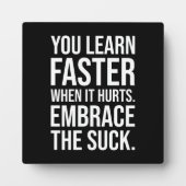 Omarm de eend, de gymbool, de puinhoop, het succes fotoplaat (Voorkant)