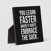 Omarm de eend, de gymbool, de puinhoop, het succes fotoplaat (Voorkant)