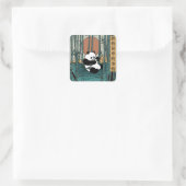 Omarm de eenvoudige dingen vierkante sticker (Tas)
