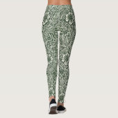 Omarm de elegantie van de Natuur: groene goudsbloe Leggings (Achterkant)