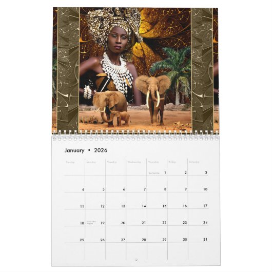 "Omarm de essentie van Afrika" Kalender (Jan 2026)