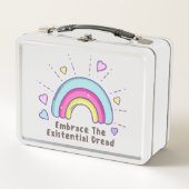 Omarm de Existential Dread Funny Metal Lunchbox (Voorkant)
