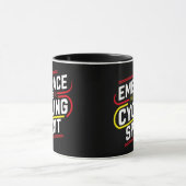 Omarm de fietsgeest mok (Midden)