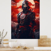 Omarm de Geest van de Japanse Ninja Warrior Poster (Keuken)