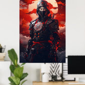Omarm de Geest van de Japanse Ninja Warrior Poster (Thuiskantoor)