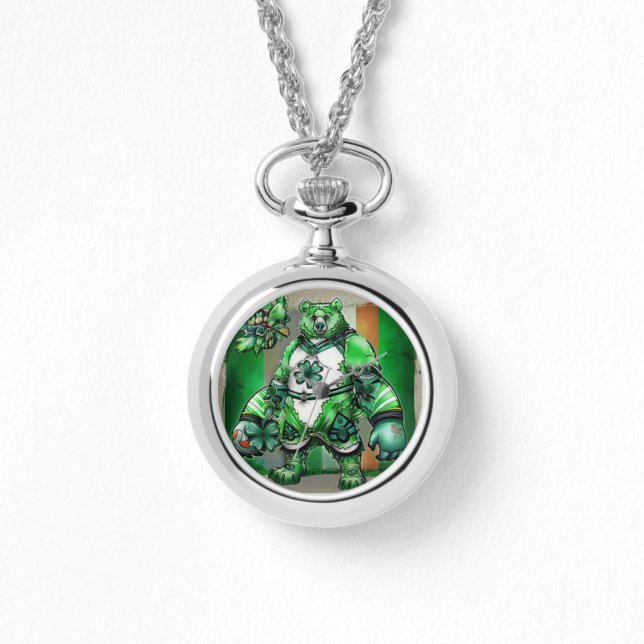 Omarm de geest van Ierland St. Patrick's Dag Horloge (Voorkant)