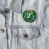 Omarm de geest van Ierland St. Patrick's Day Ronde Button 5,7 Cm (In situ)