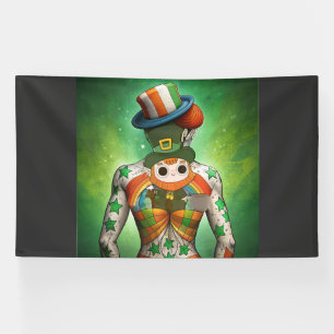 Omarm de geest van Ierland St. Patrick's Day Spandoek