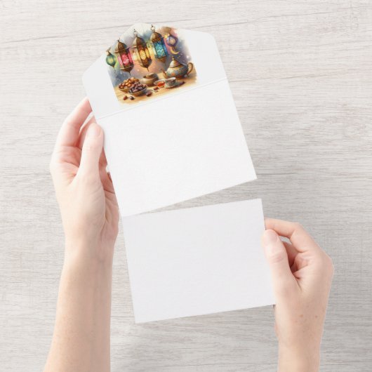 Omarm de Geest van Ramadan All In One Uitnodiging (Afscheurbaar)