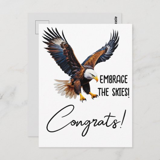 Omarm de hemel! Inspirerend afstuderen kaart (Voorkant / Achterkant)