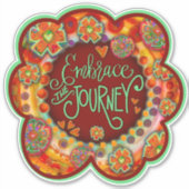 Omarm de Journey Floral Inspirivity Sticker (Voorkant)