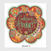 Omarm de Journey Floral Inspirivity Sticker (Vel)