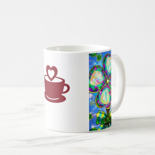 Omarm de kansen van het leven koffiemok (Voorkant rechts)