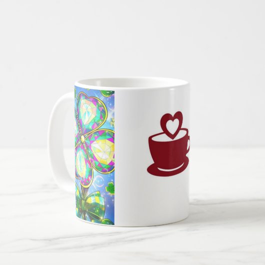 Omarm de kansen van het leven koffiemok (Voorkant links)