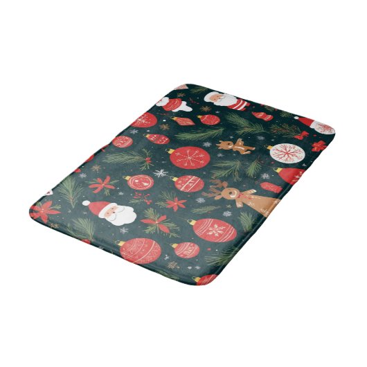 Omarm de kerstgeest, vrolijk kerstfeest badmat (Gekanteld)