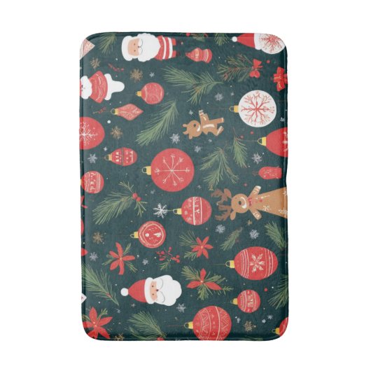 Omarm de kerstgeest, vrolijk kerstfeest badmat (Voorkant Verticaal)