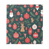 Omarm de kerstgeest, vrolijk kerstfeest notitieblok (Voorkant)