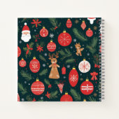 Omarm de kerstgeest, vrolijk kerstfeest notitieboek (Achterkant)