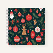 Omarm de kerstgeest, vrolijk kerstfeest notitieboek (Voorkant)