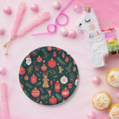 Omarm de kerstgeest, vrolijk kerstfeest papieren bordje (Feest)