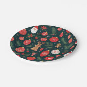 Omarm de kerstgeest, vrolijk kerstfeest papieren bordje (Gekanteld)