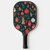 Omarm de kerstgeest, vrolijk kerstfeest pickleball paddle (Voorkant)