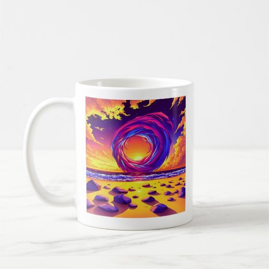 Omarm de Kosmische Draaikolk Koffiemok (Links)