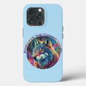 Omarm de Kosmische Howl Wolf Case-Mate iPhone Case (Achterkant)