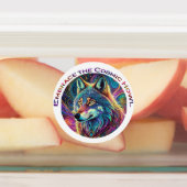 Omarm de Kosmische Howl Wolf Labels (Aangebracht)