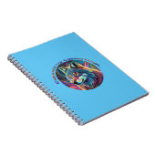 Omarm de Kosmische Howl Wolf Notitieboek (Rechterzijde)