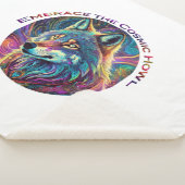 Omarm de Kosmische Howl Wolf Sherpa Deken (3/4)