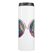 Omarm de Kosmische Howl Wolf Thermosbeker (Achterkant)