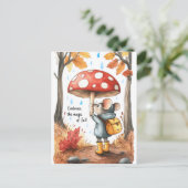 Omarm de magie van de Herfst / Herfst Briefkaart (Staand voorkant)