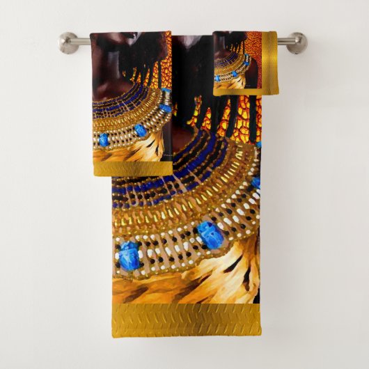 Omarm de majesteit van Nubische koninginnen Bad Handdoek (Insitu)