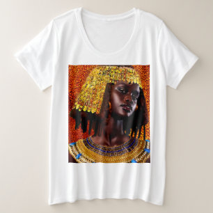 Omarm de majesteit van Nubische koninginnen Grote Maat T-shirt