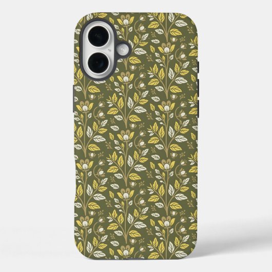 Omarm de natuur met elegante bloempatronen Case-Mate iPhone case (Achterkant)