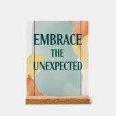 Omarm de onverwachte optie 3 acryl bord (Voorkant)