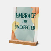 Omarm de onverwachte optie 3 acryl bord (Hoek)