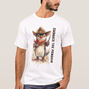 Omarm de pinguïn grappige meme T-shirt humor