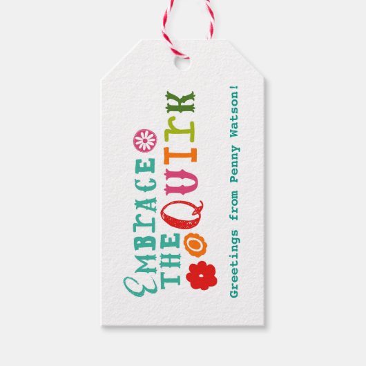 Omarm de Quirk Gift Labels Cadeaulabel (Voorkant)