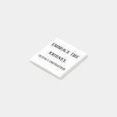 Omarm de reis - Custom Inspirerend Sticky Post-it® Notes (Schuin)