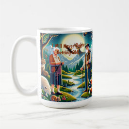 Omarm de reis: een tijdloos eerbetoon aan verouder koffiemok