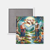 Omarm de reis: een tijdloos eerbetoon aan verouder magneet (Voorkant / Achterkant)