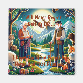 Omarm de reis: een tijdloos eerbetoon aan verouder magneet (Voorkant)