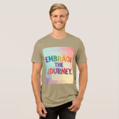 Omarm de reis. Tri-Blend shirt (Voorkant volledig)