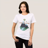 Omarm De Reis Tri-Blend Shirt (Voorkant volledig)