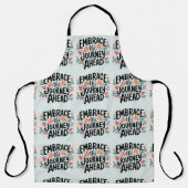 Omarm de reis vooruit Boho Floral Typography Schort (Voorkant)