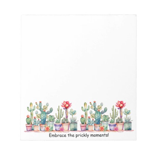 Omarm de stekelige momenten notitieblok (Voorkant)